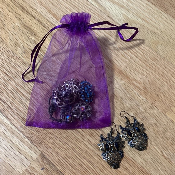 Owl 🦉 Necklace and Earrings 📍FIRM📍NEW 🦉 🦉 2 pcs in jewelry bag - Picture 3 of 16